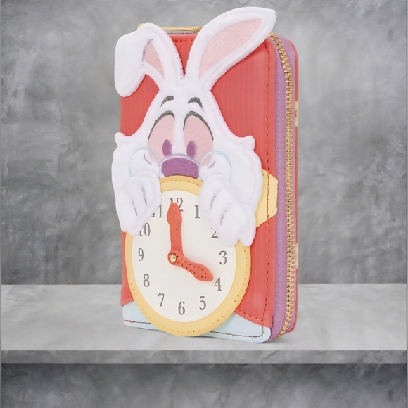 Alice In Wonderland White Rabbit Loungefly Wallet - Picture 2 of 5